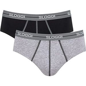sloggi For Men Start Midi C2P box ondergoed voor heren, Grey Combination, 4