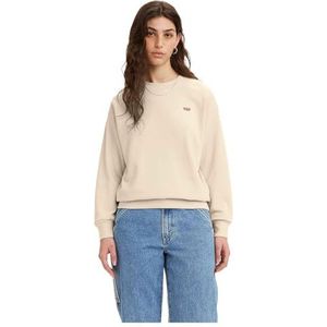 Levi's Standard Crew Neutrals, ivoor, parelmoer, Small voor dames, ivoor, parel, S