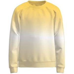 Name It NKFJEMSI LS Sweat UNB-sweatshirt voor meisjes, Aspen Gold, 122-128