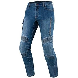 REBELHORN Heren Vandal Broek Motorbroek, Blauw, 38W / 32L