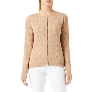 boundry Dames Cardigan van Ajourgebreid 39423529-BO02, donkerzand, M/L, donkerzand, M/L