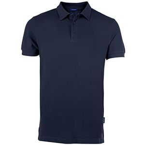 HRM Heren Luxe Polo, Navy, Maat L I Premium Heren Poloshirt Gemaakt van 100% Katoen I Basic Polo Shirt Kleurecht Wasbaar tot 60°C I Hoge Kwaliteit & Duurzame Herenkleding