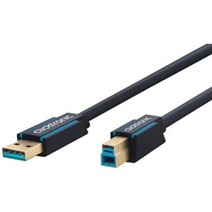 Clicktronic USB-A naar USB-B 3.0 adapterkabel