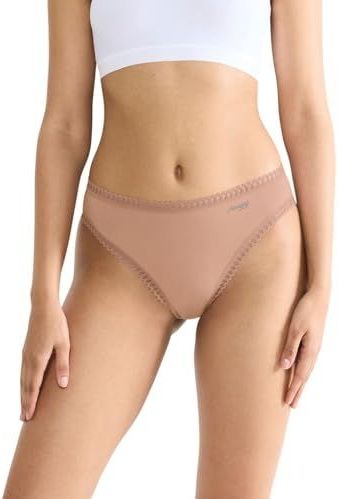 SLOGGI - GO Crush - Slip - Mokka - 3 Pack - Mid Waist