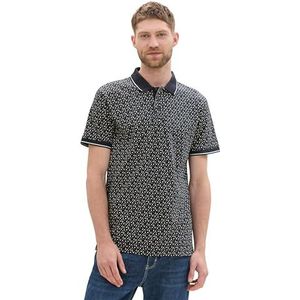 TOM TAILOR Poloshirt voor heren, 35992 - Navy Triangle Design, XXL