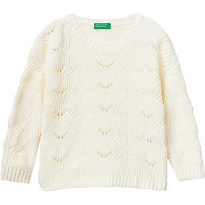 United Colors of Benetton trui voor meisjes en meisjes, Bianco Panna 0r2, 5 Jaar