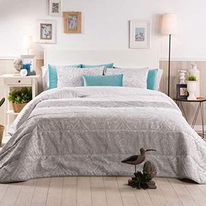 Sancarlos Roland Edredones dekbed, crème/grijs bed 150 cm grijs