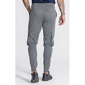 Gianni Kavanagh Black Alive Cargo Trousers Casual broek voor heren, blue, L