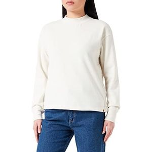 camel active Sweatshirt voor dames van katoenmix, Crème, M