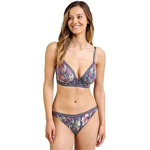 Sans Complex Lara 77AAH34 BH, driehoekig, bedrukt, camo, roze, grijs en groen, synthetisch, 90 C dames