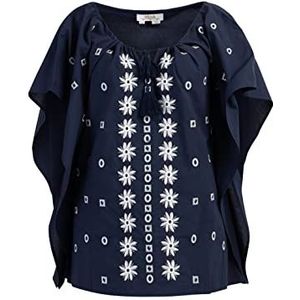 ALARY Dames Poncho 15826565-AL01, Marine, L Sweater, 42, marineblauw, L