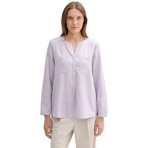 TOM TAILOR Damesblouse, 36621 - Lilac Lurex Stripe, 34