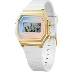 Ice-Watch - ICE digit retro White majestic - Wit dameshorloge met kunststof band - 022718 (Small)