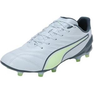 PUMA King Pro - Voetbalschoenen - Lichtgrijs Donkergrijs Lichtgroen - K-BETTER™ Bovenwerk