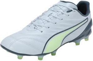 PUMA King Pro - Voetbalschoenen - Lichtgrijs Donkergrijs Lichtgroen - K-BETTER™ Bovenwerk