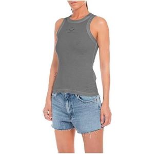 Replay Dames W3792 dragershirt/cami shirt, 319 grijs, L, 319 Grijs, L