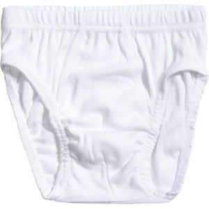 BABIDU Uniseks slip voor kinderen, Wit, 10 años