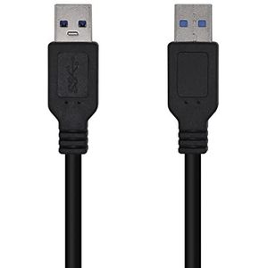 AISENS A105-0448 USB 3.0-kabel, type A/M-A/M, zwart, 3,0 m