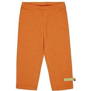 loud + proud Uniseks kinderbroek, effen met linnen, GOTS-gecertificeerde broek, karrood, 98-104