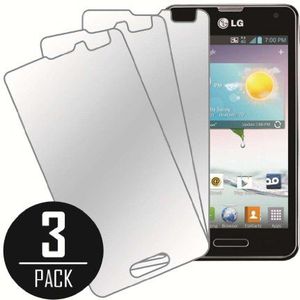 Mpero Collection Spiegel Screen Protector voor LG Optimus F3 (Pack van 3)