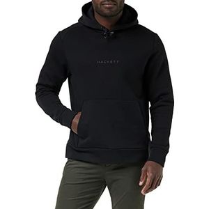 Hackett London Hs Hackett HDY Sweatshirt met capuchon voor heren, Zwart, S