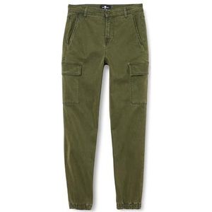 7 For All Mankind Cargo Chino Warm Twill Juniper, groen, 28