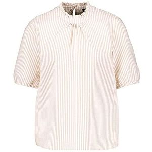 Taifun Dames 360301-11001 blouse, roasted hazel patroon, 36, Roasted Hazel patroon