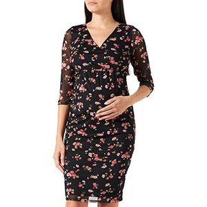 Dorothy Perkins vrouwen moederschap zwart bloemen wrap jurk