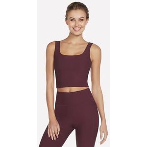 Skechers GOFLEX Rib Longline BH, Vijg, M