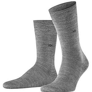 Burlington Heren Sokken Leeds M SO Katoen Wol eenkleurig 1 Paar, Grijs (Dark Grey 3070), 40-46
