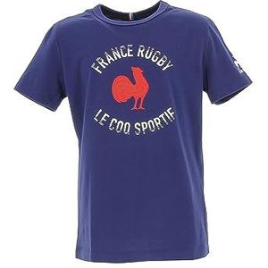 Le Coq Sportif T-shirt voor kinderen, uniseks, Blauw Fr Intense, 8 Jaar