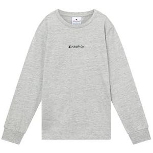 Champion Legacy Boys, Graphic T-shirt met lange mouwen, XXS, grijs, Grijs, XXS