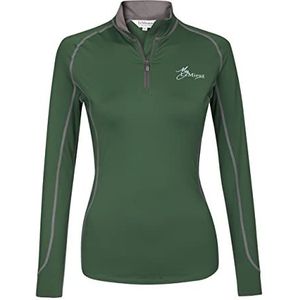 LeMieux Dames Base Layer Top - Atletische Thermische Shirts met lange mouwen - Paardensport Kleding & uitrusting voor paardrijden - (Hunter Groen/XL)