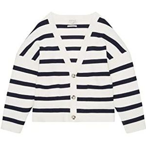 TOM TAILOR Meisjes Kindervest met strepen 1033265, 30425 - Navy White Bigger Stripe, 140