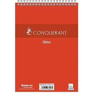 Conquérant 40 notitieblokken, stereo, A5, gelinieerd, 7 mm, 180 pagina's, omslag, rode kaart