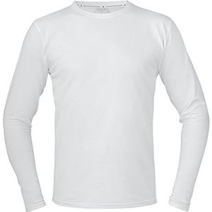 Texstar TS17 stretch T-shirt voor heren, met lange mouwen, maat XL, wit