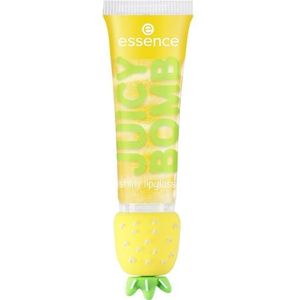 essence JUICY BOMB shiny lipgloss, nr. 001, geel, veganistisch, zonder parabenen, zonder microplasticdeeltjes, nanodeeltjes, per stuk verpakt (10 ml)