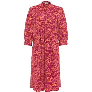 Camel Active Womenswear Casual damesjurk, Camouflage Piony Rood, 36 EU/M