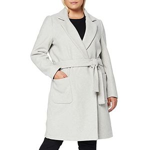 Scotch & Soda Wool Wrap Coat voor dames met riem, grijs (Grey Melange 0a), XL