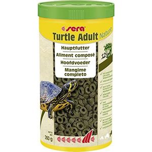 sera Turtle Adult Nature 1000 ml - voer voor landschildpadden en volwassen waterschildpadden - van duurzaam geproduceerde waterlinzen, zonder kleur- en conserveringsmiddelen