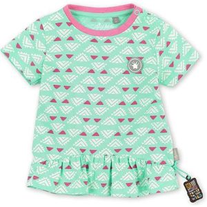 Sigikid T-shirt voor babymeisjes, turquoise/patroon/Wildlife, 80 cm