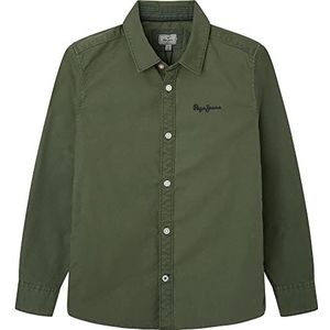 Pepe Jeans Keaton overhemd voor jongens, groen (tijm), 8 Jaren