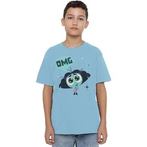 Inside Out 2 Envy Unisex Kids T-shirt, lichtblauw, 9-10 jaar, Lichtblauw, 9-10 jaar