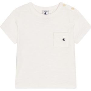 Petit Bateau T-shirt met korte mouwen voor jongens, Wit, 3 Maanden