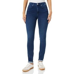 ONLY Onlpower-Royal Hw Push Up Skinny DNM Ext Jeans voor dames, Donker Denim Blauw, XS / 32L