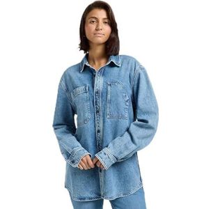 Engineer Overshirt - Blue Meadow Wash - Katoen en Viscose
