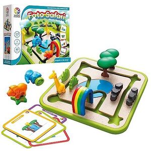 Smart Games Foto Safari, kinderspellen, puzzel voor kinderen, educatief spel voor kinderen van 3 jaar, spelletjes voor kinderen van 3 jaar of meer, cadeau voor kinderen van 3 jaar of meer