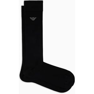 EMPORIO ARMANI MICROMODAL LANGE SOKKEN VOOR MANNEN ZWART TU, Zwart, One size