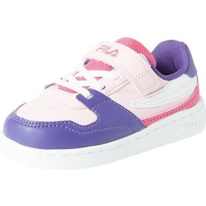 FILA Fxventuno Velcro TDL Sneakers voor kinderen, uniseks, mauve Chalk Royal Purple, 24 EU