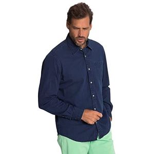 JP 1880, Heren Grote Maten Shirt 1, donkerblauw (dark blue denim), 4XL